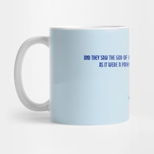 The Ten Commandments Exodus 24:10 Bible Verse Mug